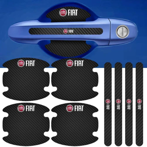 (8 Peças Para 4 Portas) Protetor De Maçaneta Para Porta do Carro Personalizado Anti Arranhões e Sujeira - MaxFiber™