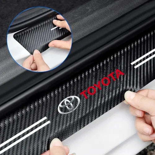 Kit Protetor Soleira Personalizado Universal Para Carro 4 Peças [OFERTA ESPECIAL LIMITADA 🔥]