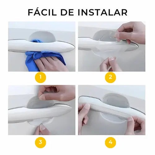 [PAGUE 1 LEVE 8] Protetor de Maçaneta e Porta Transparente Personalizado para Carro