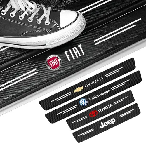 Kit Protetor Soleira Personalizado Universal Para Carro 4 Peças [OFERTA ESPECIAL LIMITADA 🔥]